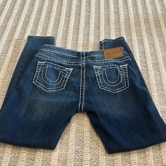 True Religion Denim - True Religion Blue Skinny Jeans with Faded Wash